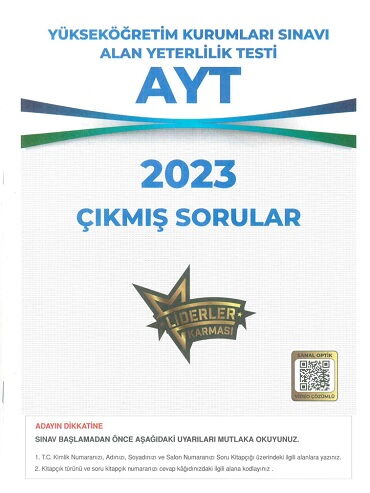 YKS AYT ÇIKMIŞ SORULAR 2023