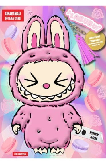 LABUBU PİNKY ROSE ÇILGIN KOLEKSİYON ÇIKARTMALI BOY
