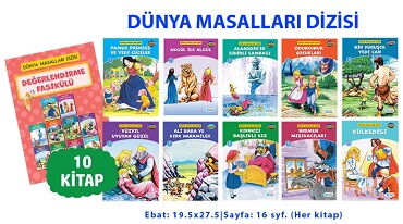 DÜNYA MASALLARI 10 KİTAP SET BÜYÜK BOY MASAL