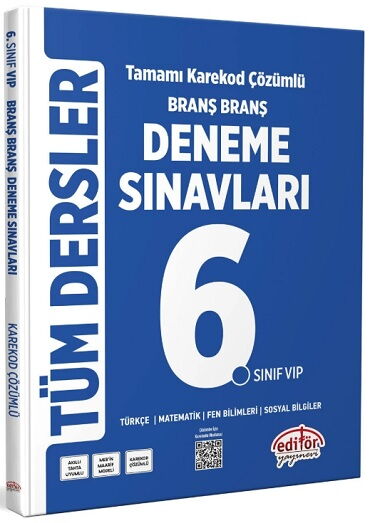 6.SINIF TÜM DERSLER BRANŞ BRANŞ DENEME
