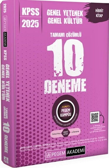 KPSS GENEL YETENEK GENEL KÜLTÜR 10 DENEME 2025