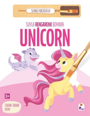 SUYLA RENGARENK BOYAMA UNİCORN