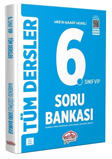 6.SINIF TÜM DERSLER SORU MAARİF MODEL MAVİ KİTAP