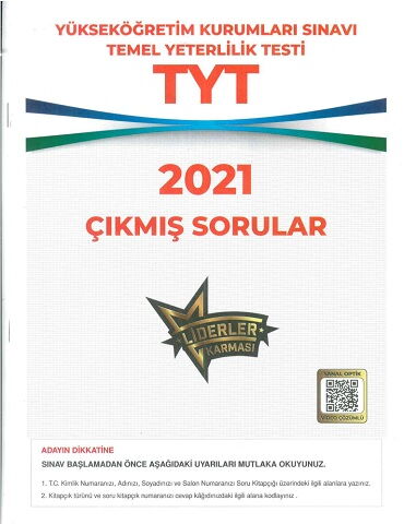 YKS TYT ÇIKMIŞ SORULAR 2021