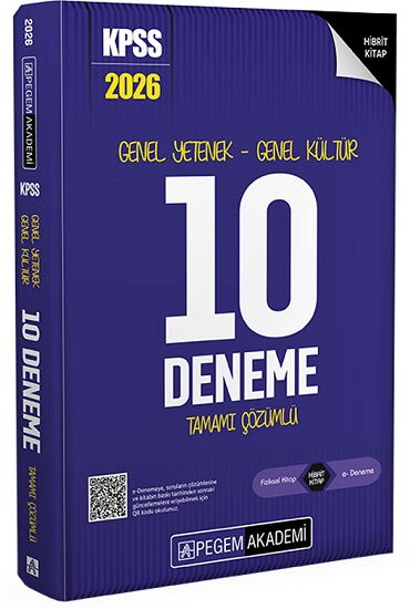 KPSS GENEL YETENEK GENEL KÜLTÜR 10 DENEME HİBRİT