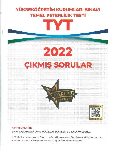 YKS TYT ÇIKMIŞ SORULAR 2022
