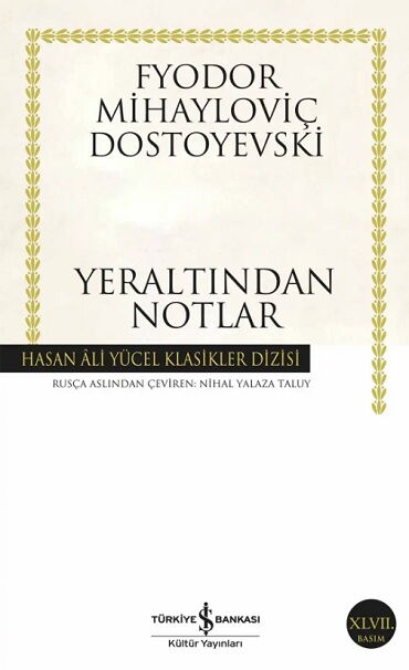 YERALTINDAN NOTLAR KARTON KAPAK