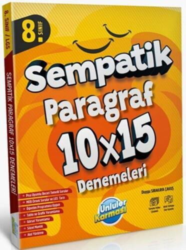 8.SINIF PARAGRAF SEMPATİK 10*5 DENEME ÜNLÜLER KARM