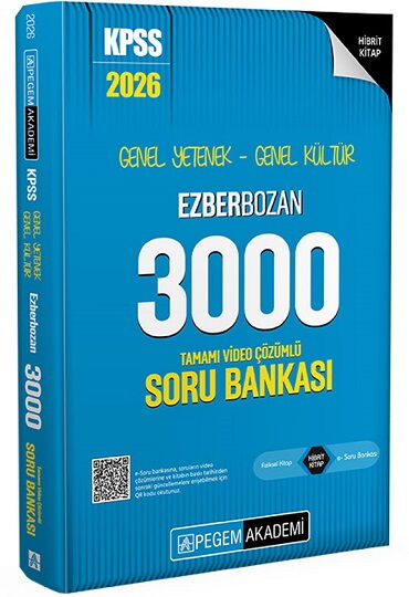 KPSS GENEL YETENEK GENEL KÜLTÜR EZBERBOZAN 3000 SO