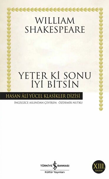 YETER Kİ SONU İYİ BİTSİN (K.KAPAK)    