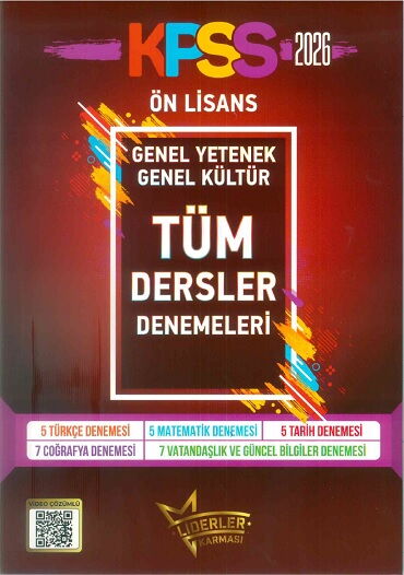 KPSS ÖNLİSANS LİDERLER KARMASI TÜM DERSLER DENEME