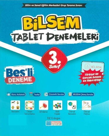 3.SINIF BİLSEM TABLET 5 Lİ DENEME