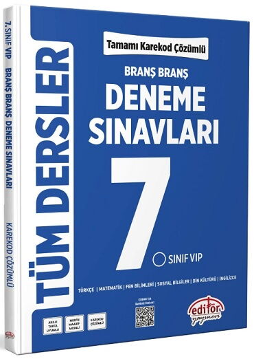 7.SINIF TÜM DERSLER BRANŞ BRANŞ DENEME