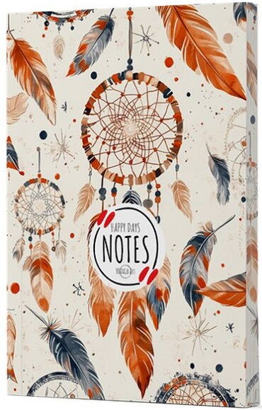 TÜY 5 ÇİZGİLİ DEFTER YAN BASKILI