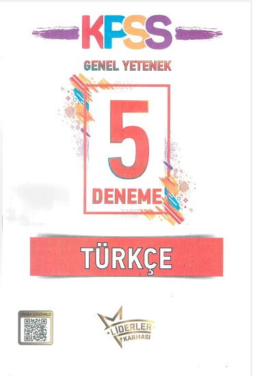 KPSS LİDERLER KARMASI TÜRKÇE 5 DENEME GENEL YETENE