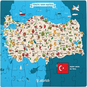 TÜRKİYE TARIM HARİTASI YAPBOZ