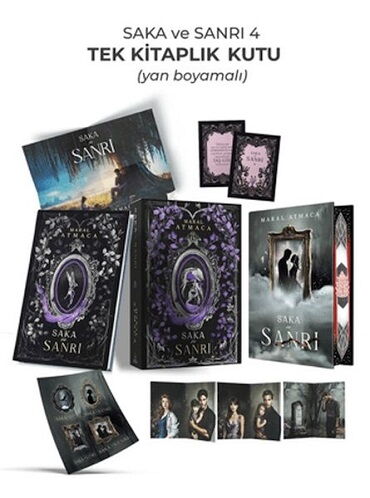 SAKA VE SANRI 4 TEK KİTAPLIK YAN BOYAMALI KUTU ÖZE