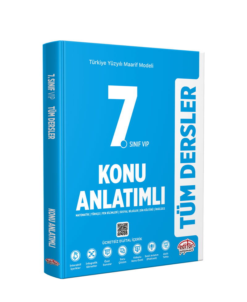 7.SINIF TÜM DERSLER KONU ANLATIM MAARİF MODEL MAVİ