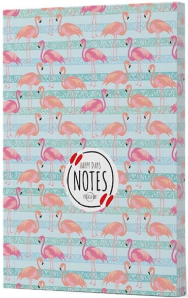 FLAMİNGO 1 ÇİZGİLİ DEFTER YAN BASKILI
