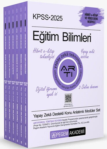 KPSS EĞİTİM BİLİMLERİ KONU ANLATIMLI 6 KİTAP 2025