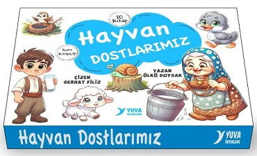 1.SINIF HAYVAN DOSTLARIMIZ 10 KİTAP DÜZ BÜYÜK BOY