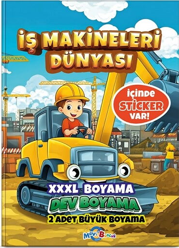 İŞ MAKİNELERİ DÜNYASI XXXL 2 ADET DEV BOYAMA STİCK
