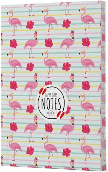 FLAMİNGO 2 ÇİZGİLİ DEFTER YAN BASKILI