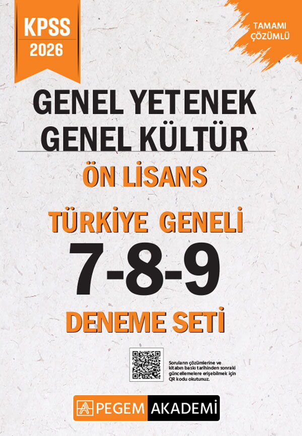KPSS GY GK ÖN LİSANS GENEL 7-8-9 DENEME SETİ 3 LÜ