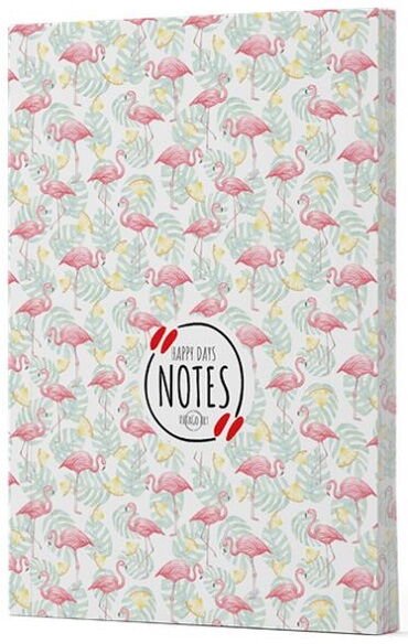 FLAMİNGO 3 ÇİZGİLİ DEFTER YAN BASKILI