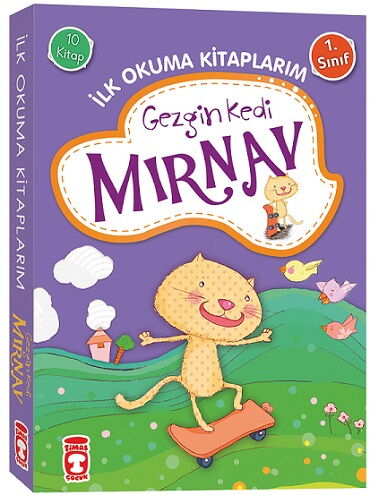 İLK OKUMA KİTAPLARIM GEZGİN KEDİ MIRNAV 10 KİTAP
